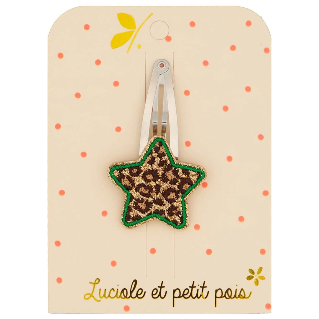 Star Leopard Hair Clip
