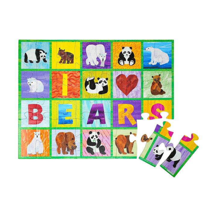 Eric Carle I Love Bears Mix and Match Tin with Puzzle