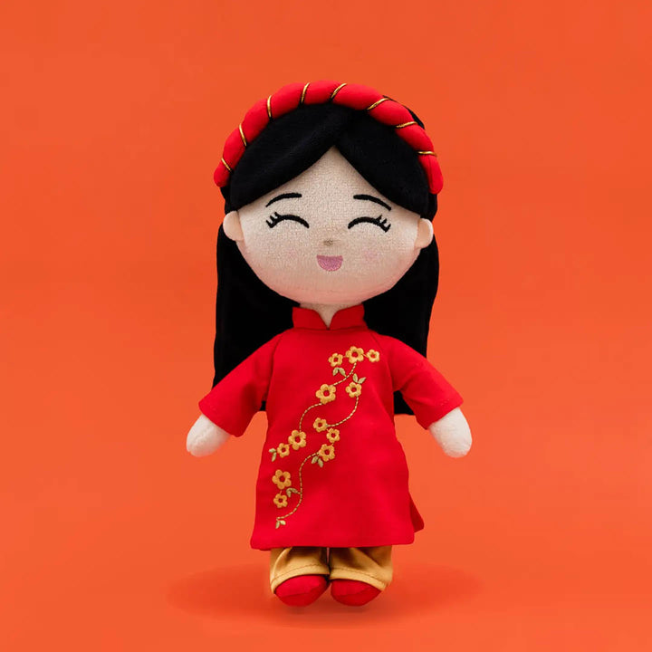 Vietnamese 'hoa' Cultural Mini Doll
