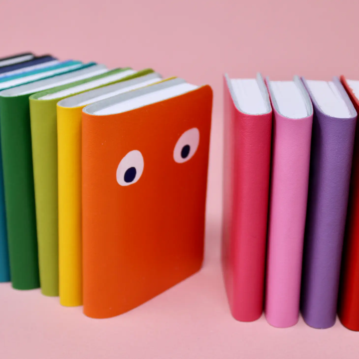 Mini Leather Googly Eye Pocket Notebook- Colors Available!