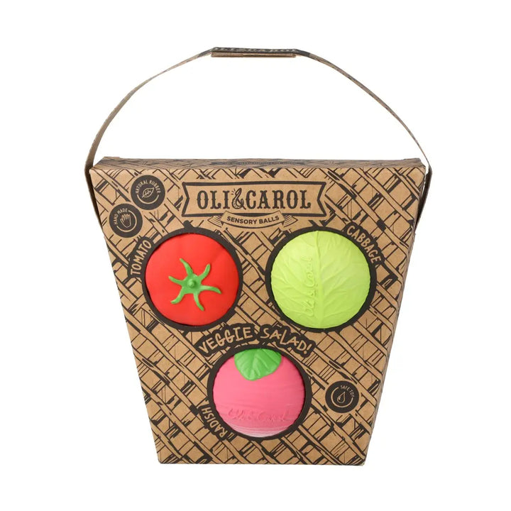 Veggie Salad Baby Sensory Balls Set