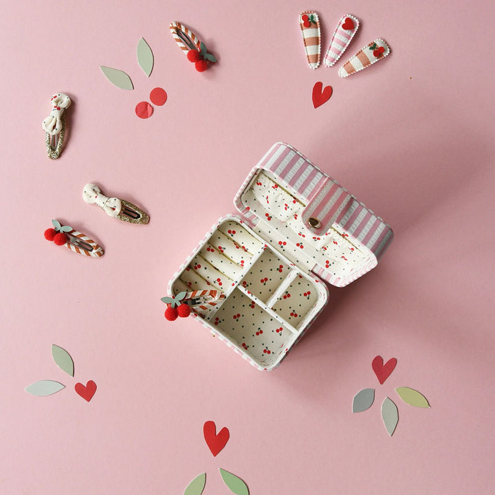 Stripy Cherry Jewellery Box