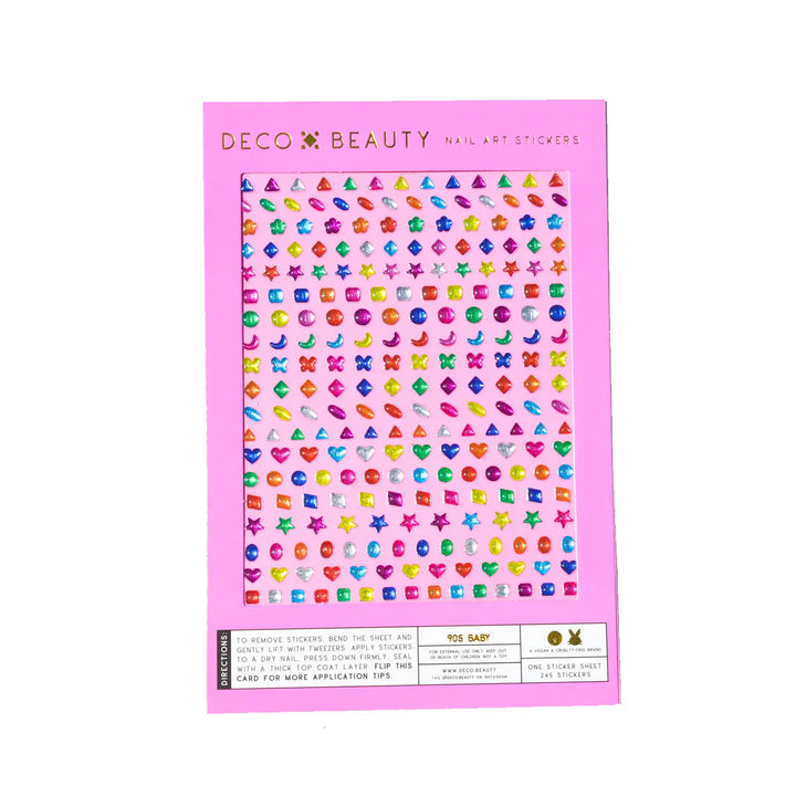 NEW Nail Art Deco Stickers: 90s Gem Baby