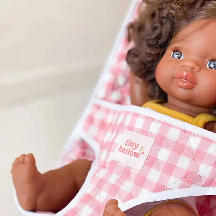 NEW Stroller For Doll - Pink Gingham