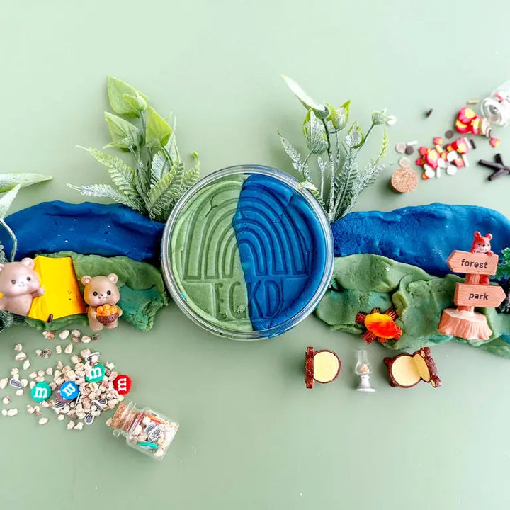 Scented Natural Sensory Play Dough Kit- Camping
