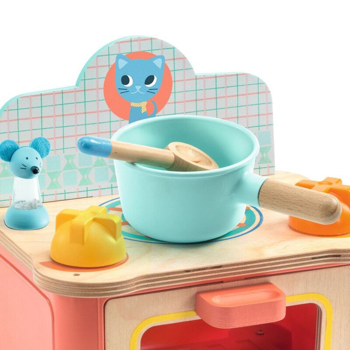 Wooden Role Play - Minicook Kitten Stove