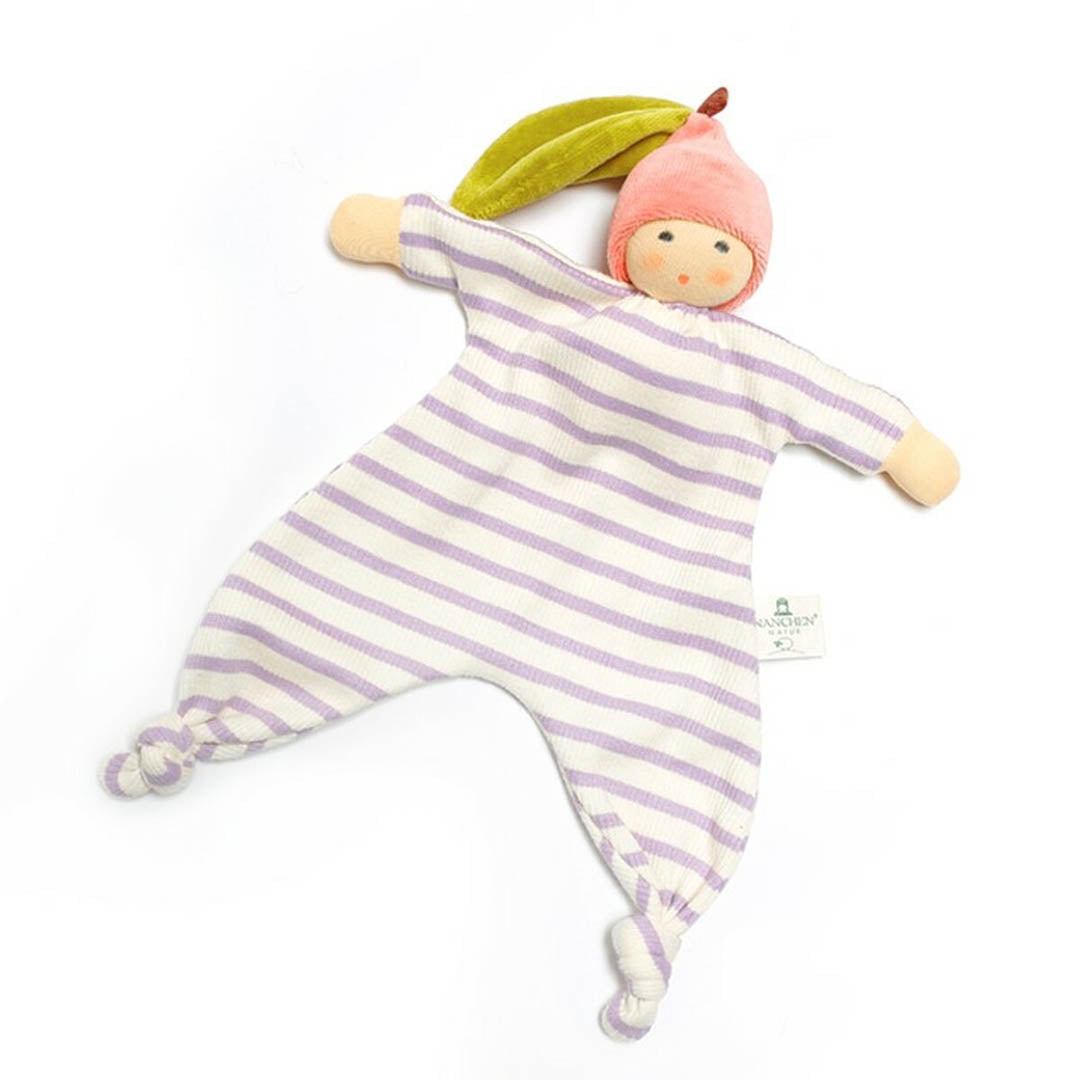 Nanchen Knotted Soothing Doll- Peach Stripe