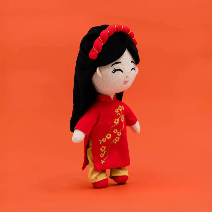 Vietnamese 'hoa' Cultural Mini Doll