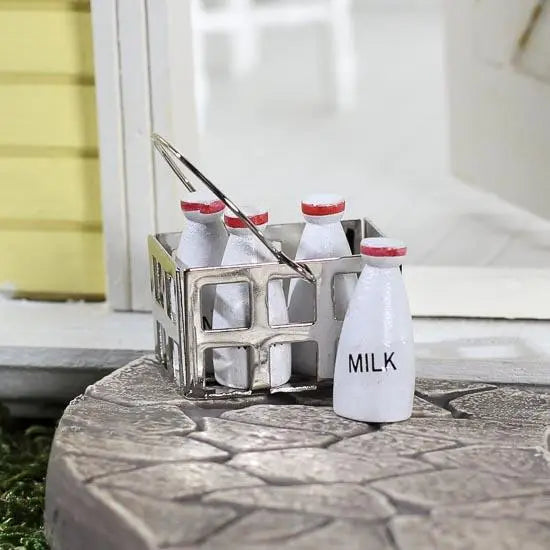 NEW Dollhouse Miniatures: Milk Crate and Bottles