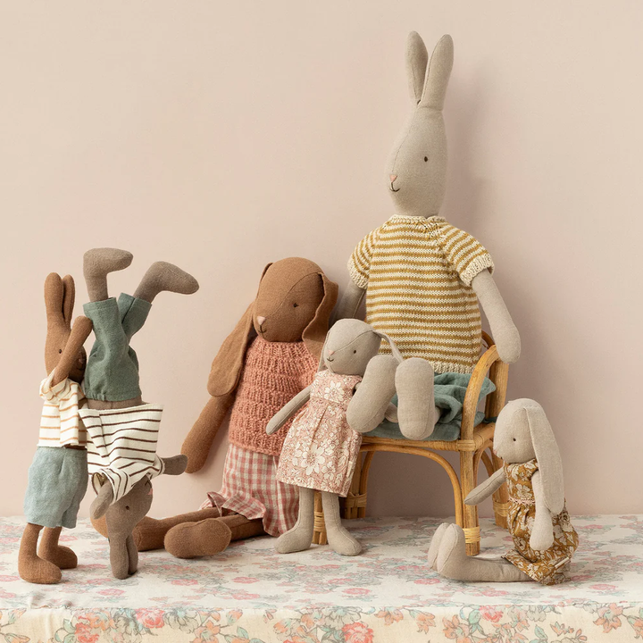 Rabbit Size 1- Chocolate Brown Striped