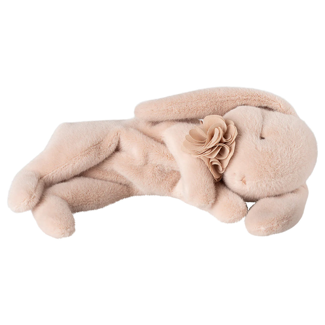 Sleeping bunny plush, Small - Powder