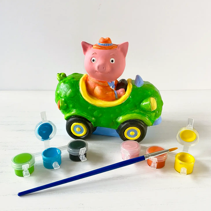 NEW Richard Scarry's Busy World® Paint A Racer: Mr. Frumble Pickle Car