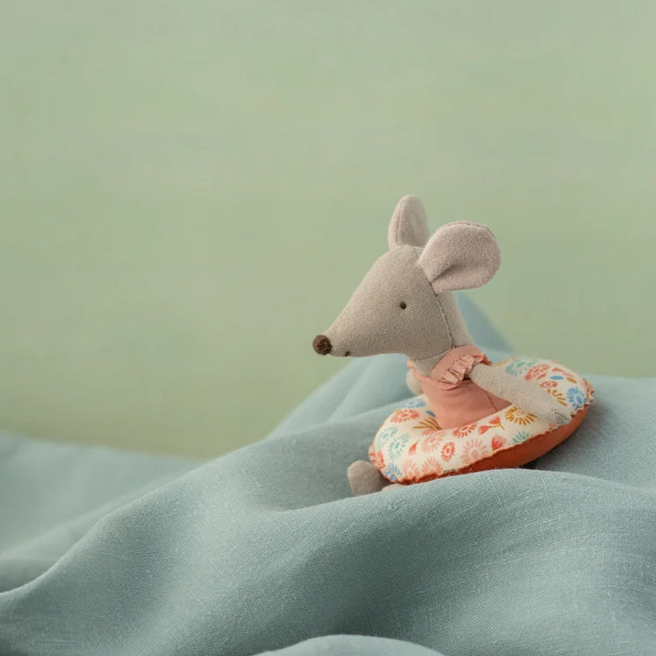 NEW Beach Mouse with Float, Little Sister - Flower