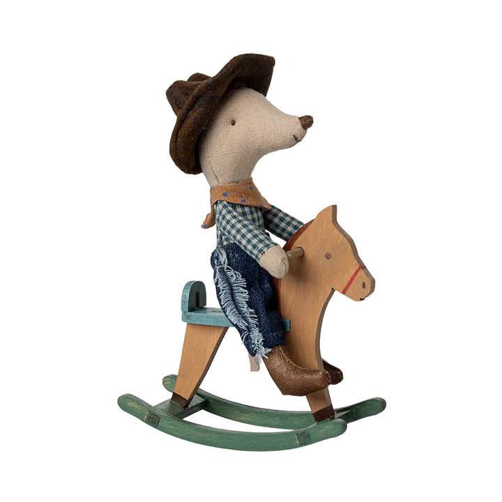 NEW Cowboy Mouse on Rocking Horse, Little Brother