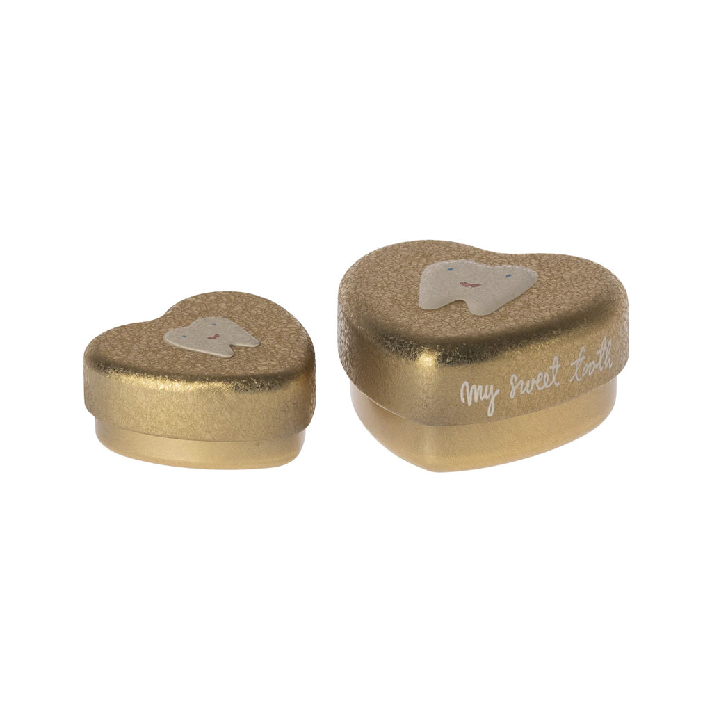 Tooth Box, Small 2 pcs - Gold