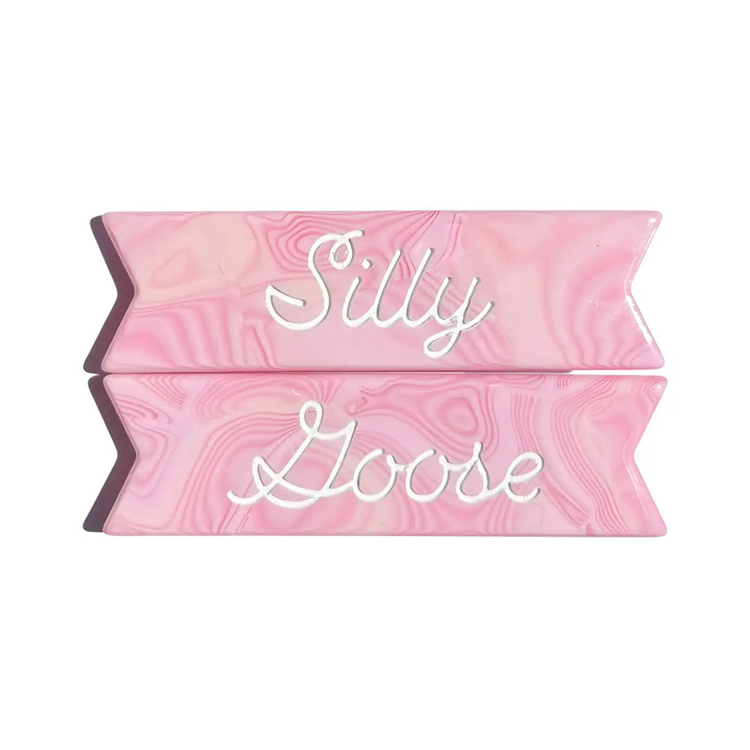 Retro Resin Hair Clips- Silly Goose