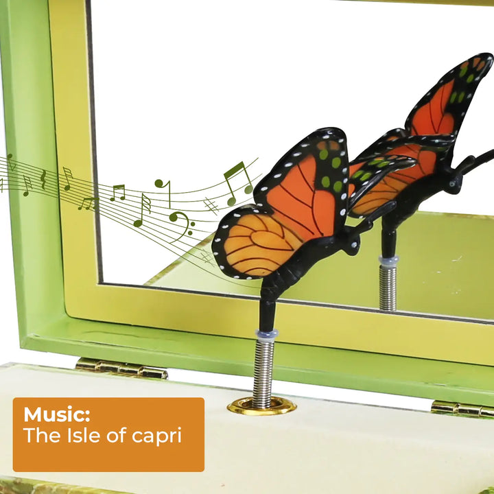Monarchs Butterfly Music Jewelry Box