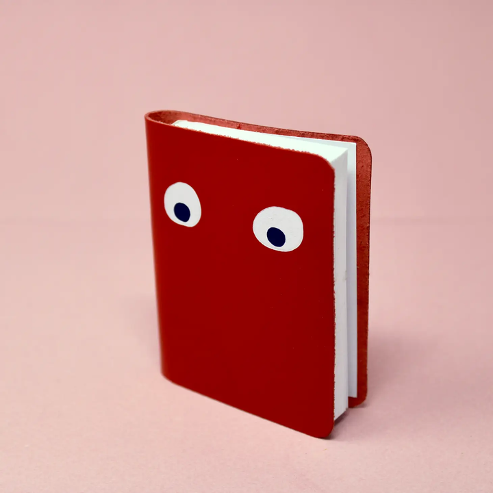 Mini Leather Googly Eye Pocket Notebook- Colors Available!