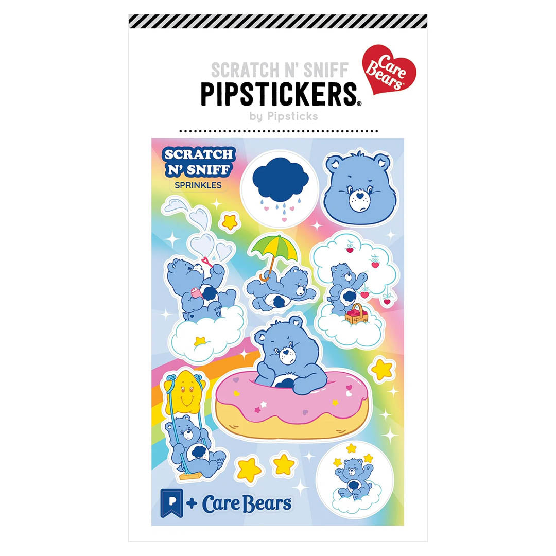 Care Bears Fluffy Grumpy Bear Scratch n Sniff Stickers