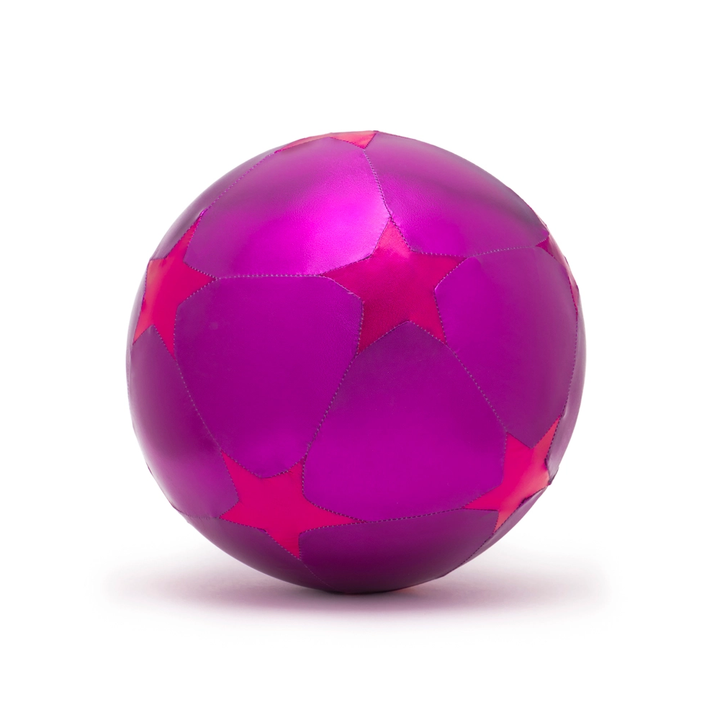 Large Star Print Inflatable Ball - Purple and Pink