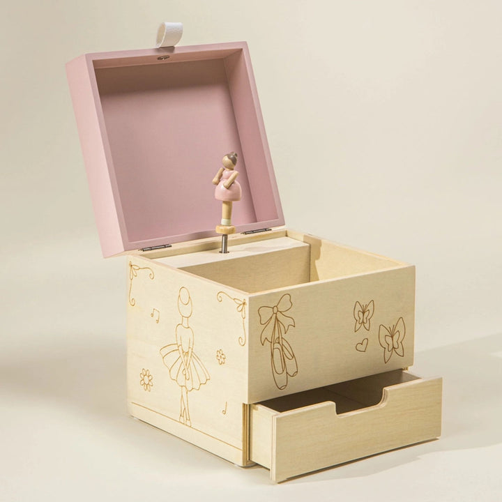 Wooden Musical Souvenir Box - Ballerina