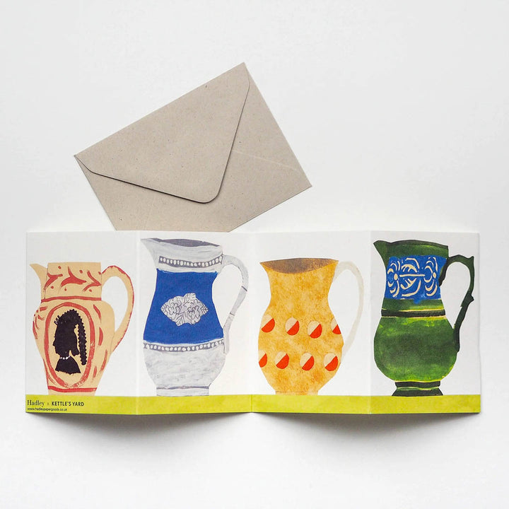 NEW Greeting Card - Jugs Concertina