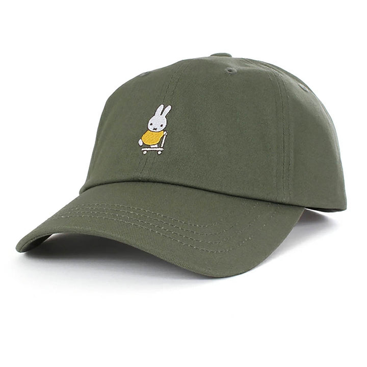 Miffy Canvas Cotton Cap - Green