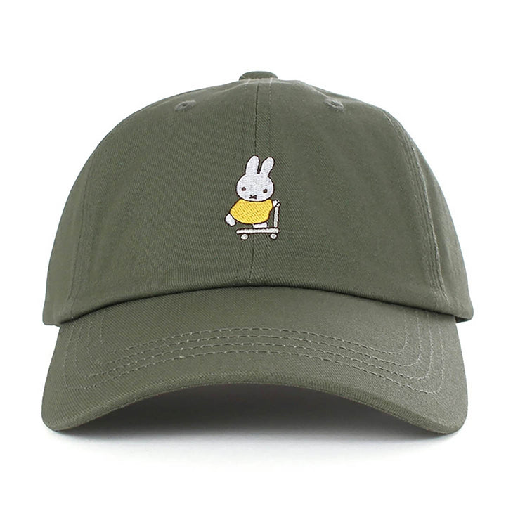 Miffy Canvas Cotton Cap - Green