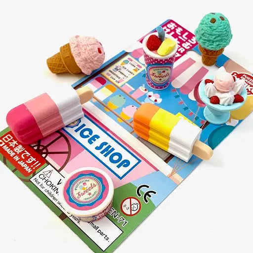 NEW Japanese Erasers- Ice Cream Shop
