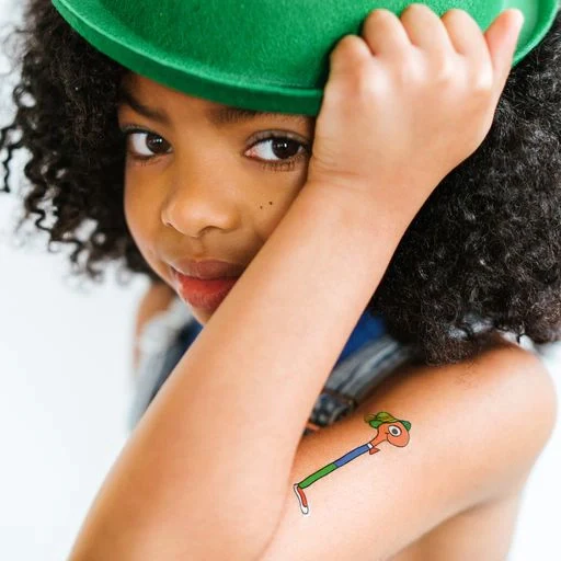 NEW Temporary Tattoo Sheets: Lowly Worm