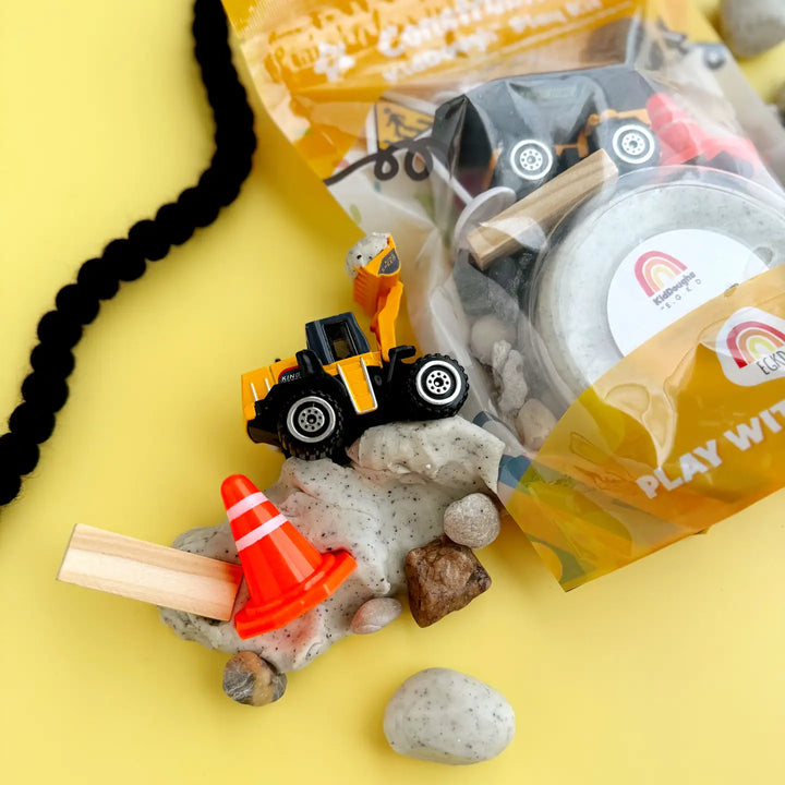 Scented Natural Sensory Play Dough Kit- Construction (Cookies 'n Cream)