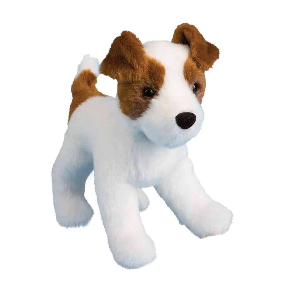 Feisty Jack Russel Terrier Pup Stuffed Animal Plush- Small