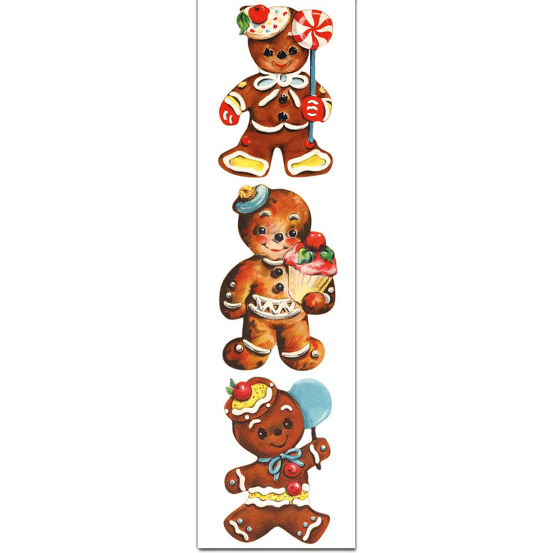NEW Gingerbread Men Stickers