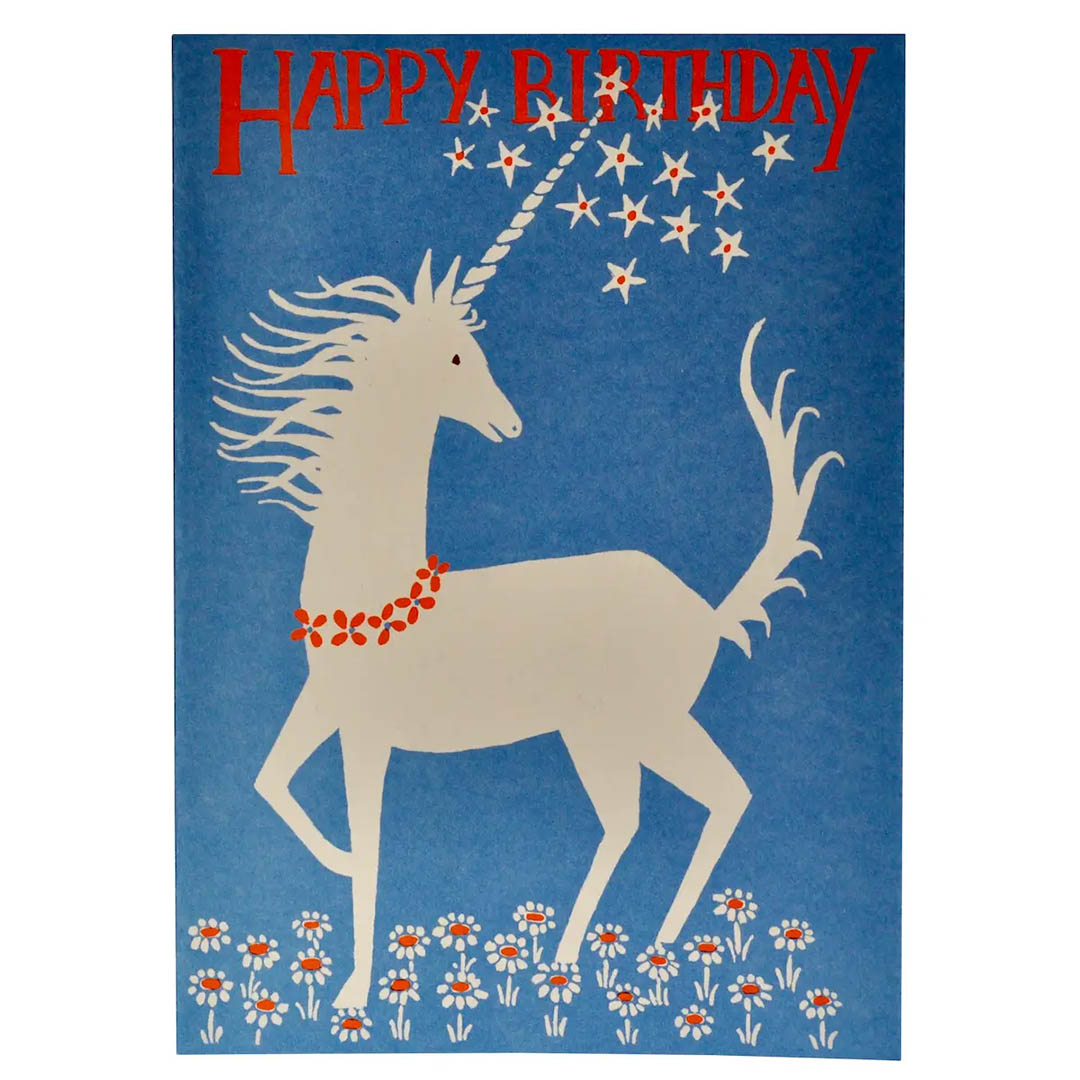 NEW Very Large Card Happy Birthday Unicorn