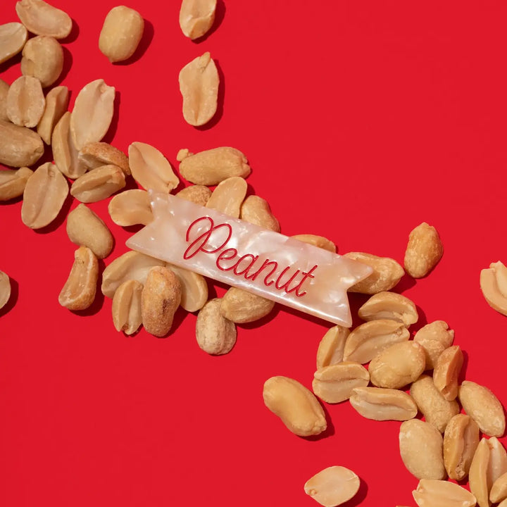 Retro Resin Hair Clip- Peanut