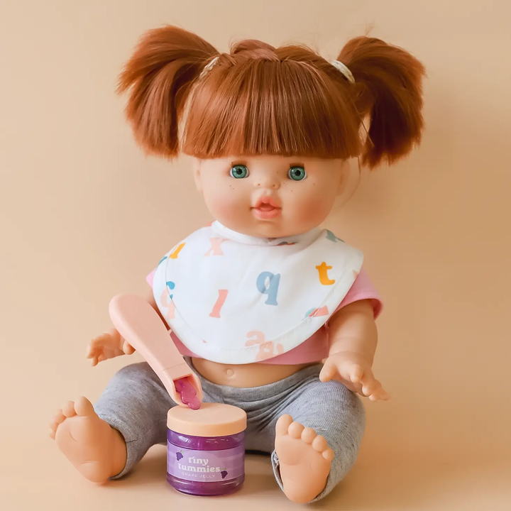 NEW Tiny Tummies Grape Jelly Puree Food Jar and Spoon Set