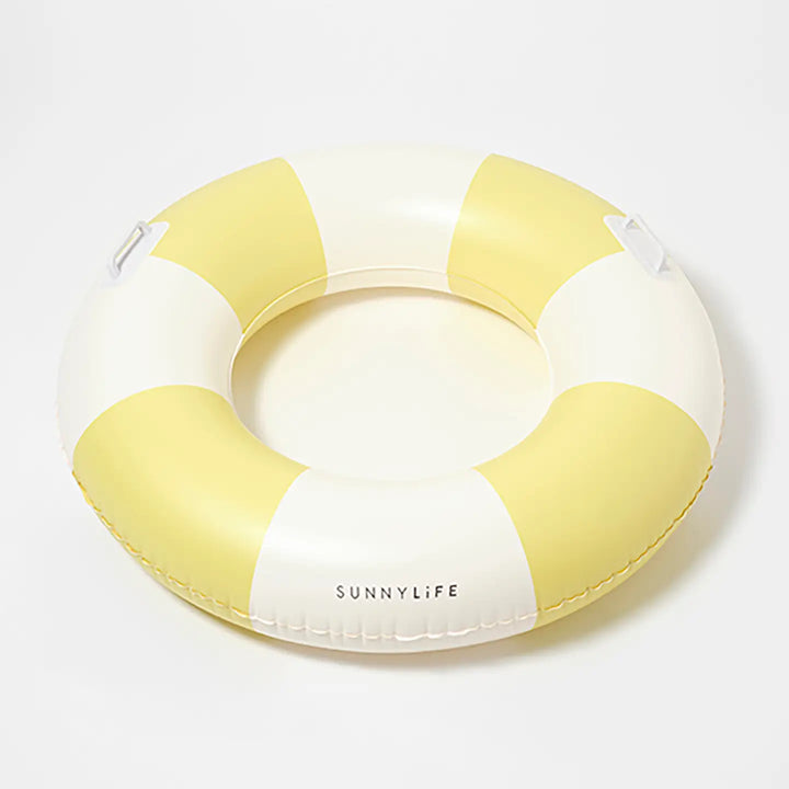 Slim Tube Pool Ring Tides Out Citrus Stripe