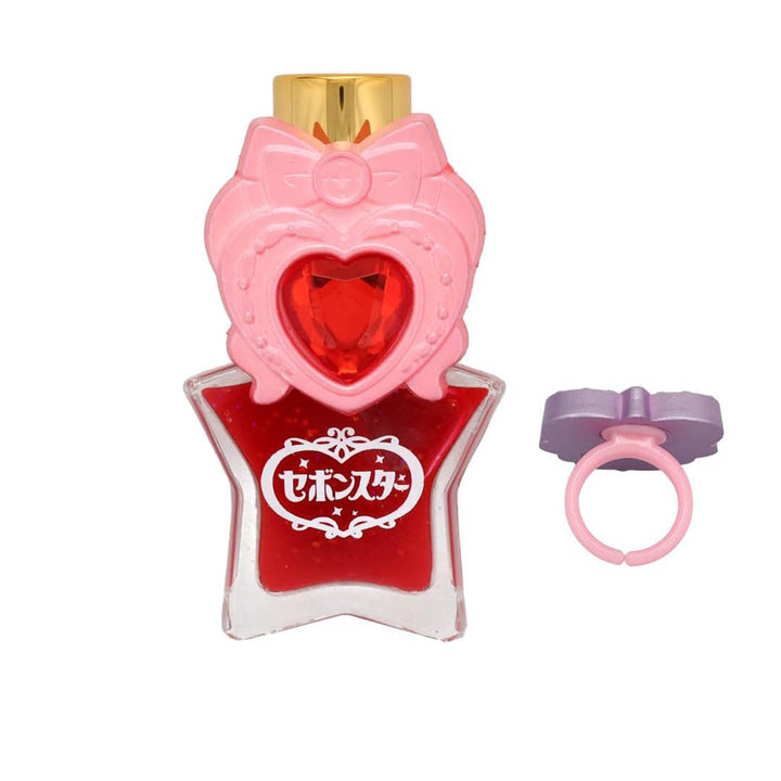 Star Water Based Nail Polish with Ring - Heart Ribbon