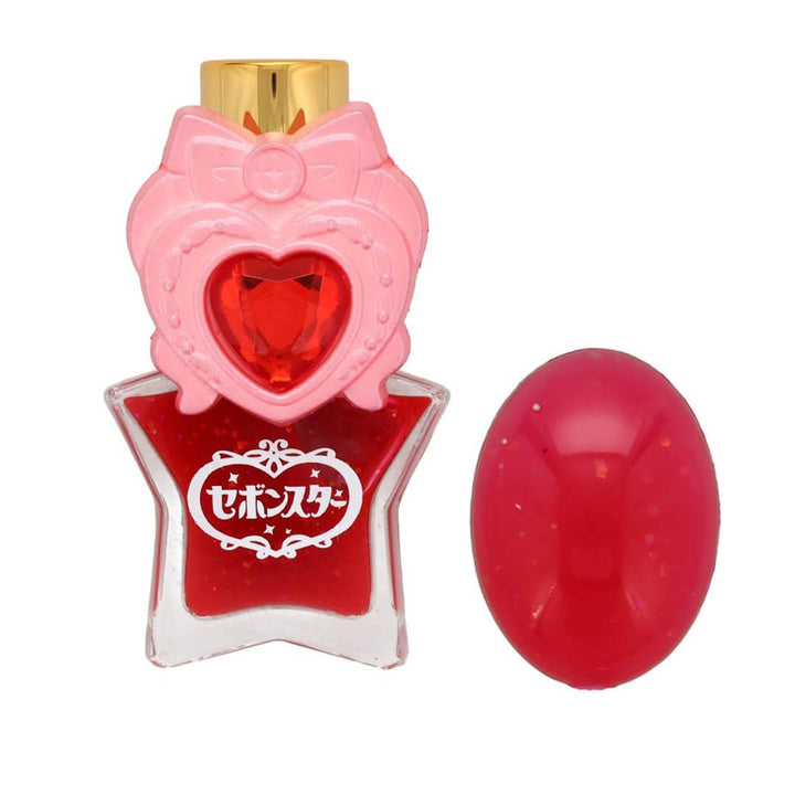 Star Water Based Nail Polish with Ring - Heart Ribbon