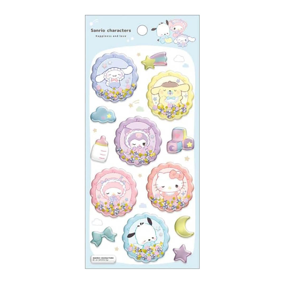 Official Sanrio Characters Baby Blue Capsule Stickers