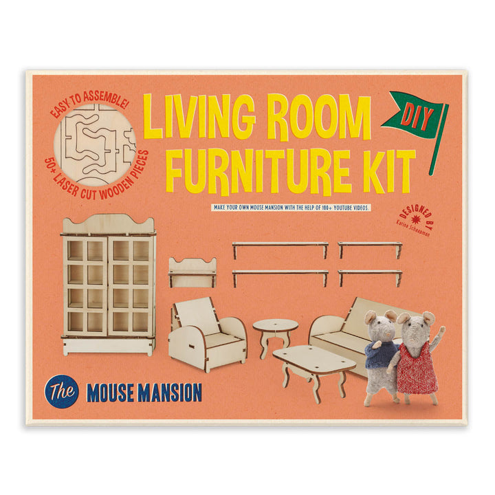 NEW Mouse Mansion Wooden DIY Furniture Kits- Living Room