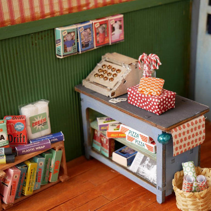 NEW Mouse Mansion Wooden DIY Furniture Kits- Market Shop