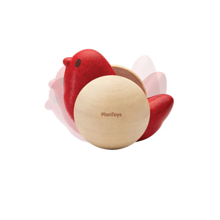 New Wooden Bird Roller Toy