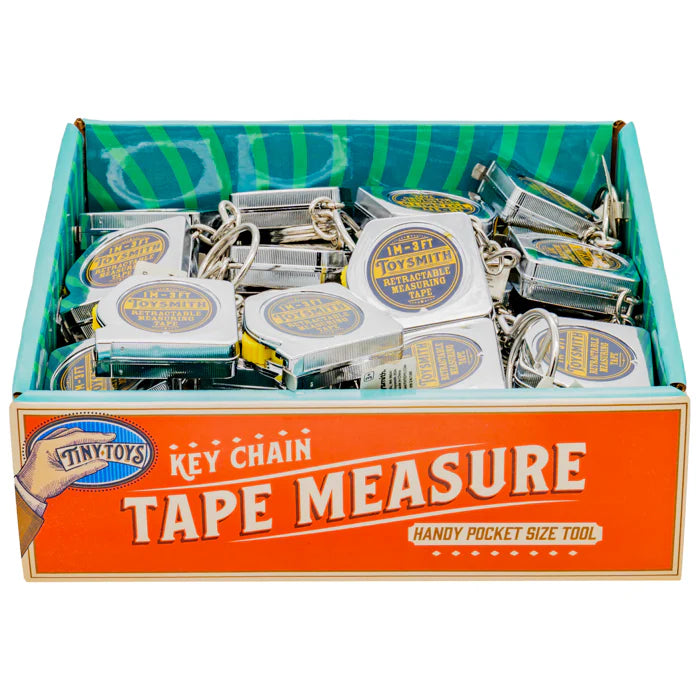 NEW Tape Measure Key Chain Toy - Retro Design