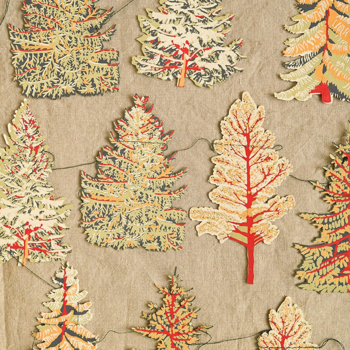 Forest Sewn Paper Garland