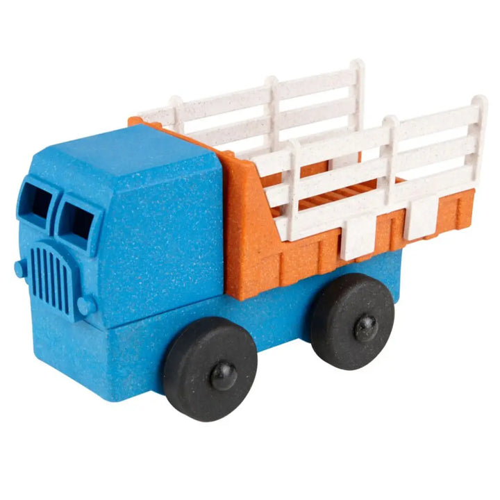 NEW Recycled Wood and Plastic Stake Truck Orange and Blue