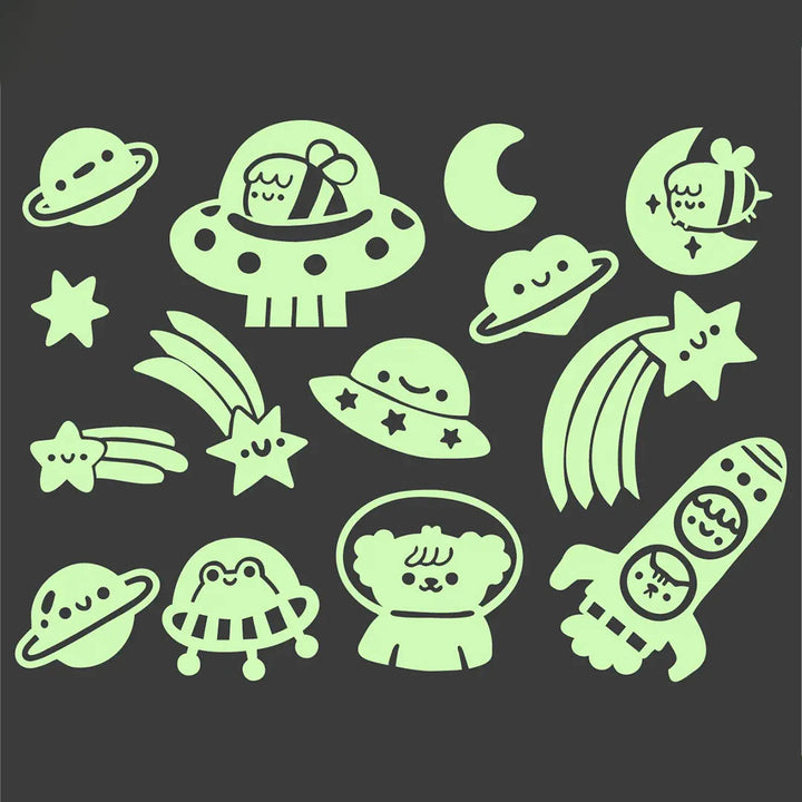 Japanese Glo Stickables Set- Cosmic Cute! By Ilariapops