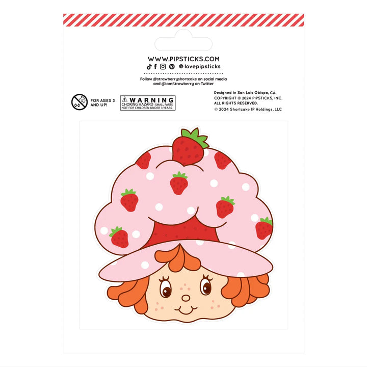 NEW Strawberry Shortcake Custard Scratch n Sniff Stickers - 2pc Set
