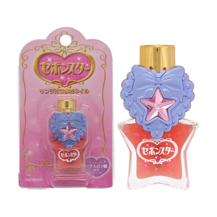 Star Water Based Nail Polish with Ring - Lace Ribbon