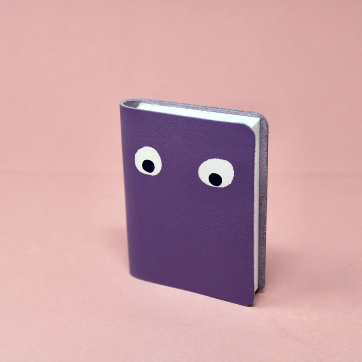 Mini Leather Googly Eye Pocket Notebook- Colors Available!